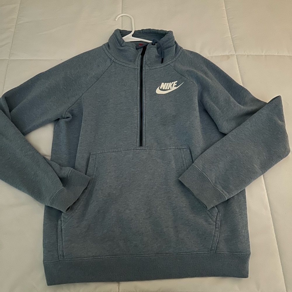 Nike quarter zip blue Size small